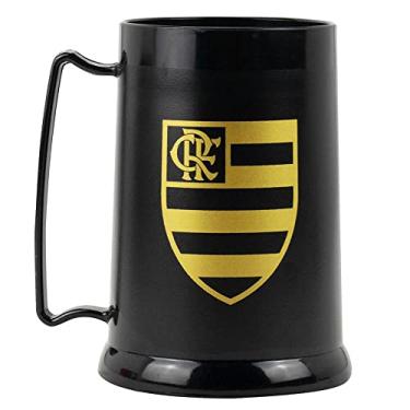 Imagem de Caneca Preta Gel Isolante Térmico 300ml - Flamengo
