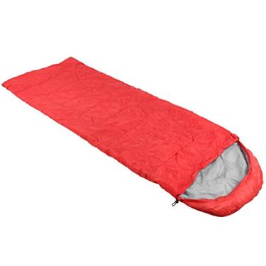 Imagem de Saco de dormir de acampamento, saco de dormir à prova d'água com design de envelope, propriedade de retenção de calor macio e confortável para adultos viajar para casa para crianças(vermelho)