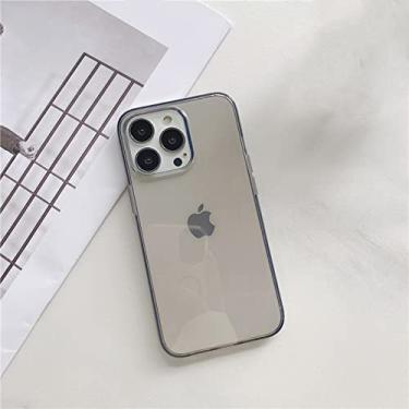 Imagem de Capa de telefone transparente de silicone macio ultra fino fashion para iphone 13 11 12 mini pro xs max x xr 7 8 plus se2, preto, para ipone se 2020