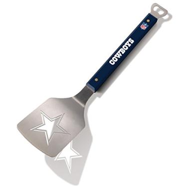 Imagem de YouTheFan Espátula para grelhar NFL Dallas Cowboys Spirit Series Sportula de aço inoxidável, 47 cm x 10 cm