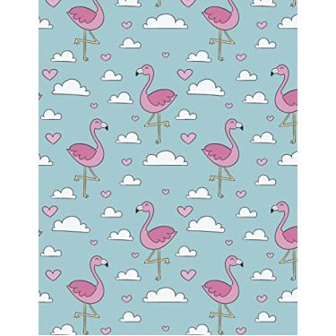 Imagem de Notebook: Flamingo in Love Cover and Dot Graph Line Sketch Pages, Extra Large (8.5 X 11) Inches, 110 Pages, White Paper, Sketch, Draw and Paint