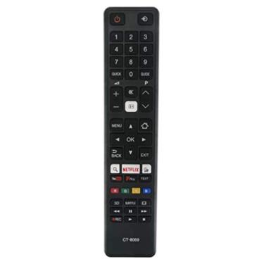 Imagem de Novo controle remoto de substituição CT-8069 para Toshiba Smart TV 32L3753DB 43L3653DB 43U6763DB 49U6663DB 49U6763DB 55U6663DB 55L3753DB 43L3753DB 32D3753DB 32W3753DB 65U6663DB 55U5766DB 24D3753DB 32D3653DB 32D3653DB 32W375DB 32W3753D