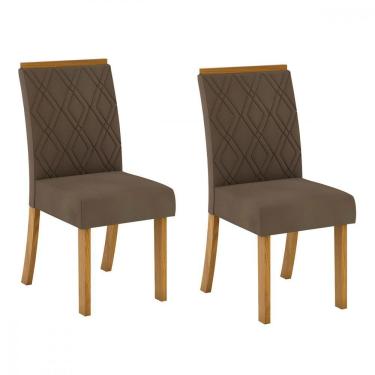 Imagem de Kit 2 Cadeiras Estofadas Sala de Jantar Liza