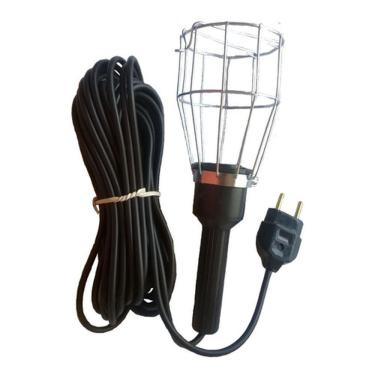 Imagem de Kit 10 Pendente Luz Gaiola Arame 110/220 Volts 10 Mts.fio Pp