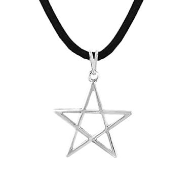 Imagem de Colar Pentagrama 25mm - Sunshine Cristais Cor:Prata