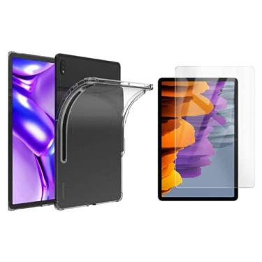 Imagem de Capa TPU Silicone para Tablet Samsung Galaxy Tab S7 T870 T875 + Película de Vidro - (C7COMPANY)