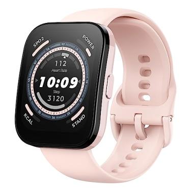 Imagem de Relógio Amazfit Bip 5 com Tela Ultra Grande de 1,91 '', Chamada Bluetooth, Alexa Built-in, Rastreamento GPS, Duração da Bateria de 10 dias, Oxigênio no Sangue (Pink)