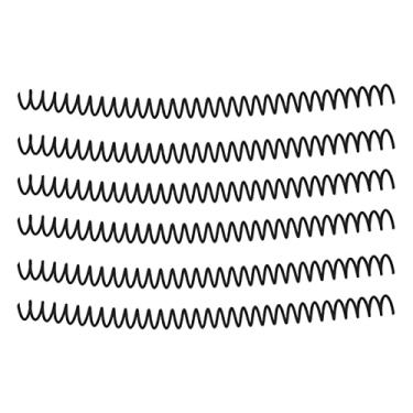 Imagem de Pente para Encadernação de Folhas, Bobina de Encadernação Em Espiral de Plástico Com 30 Furos de Grande Capacidade para Páginas (Preto)