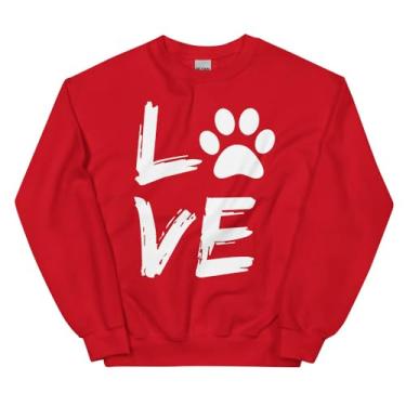 Imagem de Camiseta divertida para amantes de cães com definição de pata e mamães, presentes engraçados para pais 2, Vermelho, GG