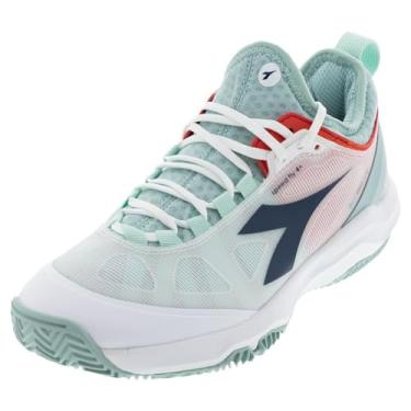 Imagem de Diadora Tênis feminino Speed Blushield Fly 4 Clay Branco e Azul Legião, Branco e azul Legião, 40