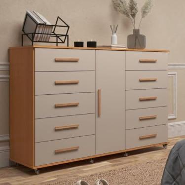 Imagem de Cômoda 1 Porta 10 Gavetas Monterrey Angelin Premium/off White