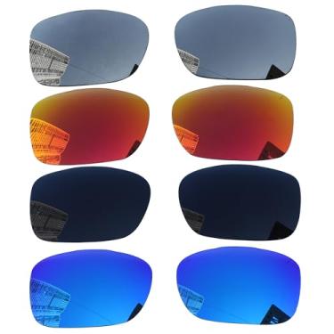 Imagem de Acefrog 4 pares de lentes polarizadas de substituição para óculos de sol Oakley TwoFace OO9189, à prova de estilhaçamento, antiarranhões, pacote econômico