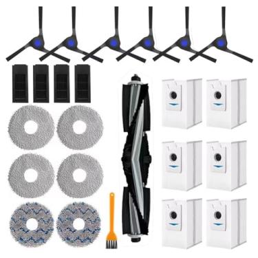 Imagem de Conjunto de acessórios de substituição para Ecovacs Deebot X2 Omni / X2 / X2 Pro / DEX86 Robot Vacuums, 1 escova principal, 6 escovas laterais, 4 filtros, 6 esfregões, 6 sacos de pó, 1 escova