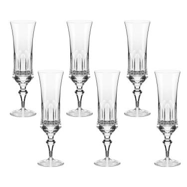 Imagem de Jogo de taças champanhe em cristal Strauss 210ml 6 peças