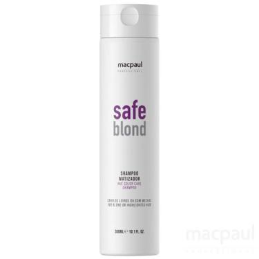 Imagem de Shampoo Matizador Macpaul Safe Blond Loiros Grisalhos 300ml - Macpaul
