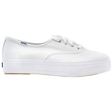 Imagem de Keds Tênis feminino com cadarço triplo, Tela branca, 40