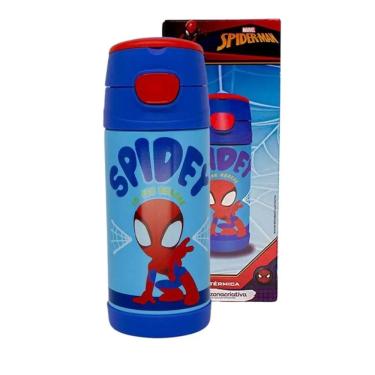 Imagem de Garrafa Térmica Infantil Handle Homem-Aranha - Zona Criativa