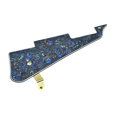 Imagem de KAISH Abalone Pearl LP palhetas de guitarra com suporte de aço inoxidável dourado e parafusos de montagem de aço para Gibson Les Paul