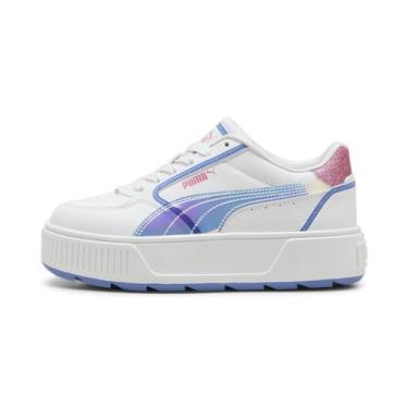 Imagem de PUMA Tênis infantil unissex Karmen Rebelle, Puma Céu branco-rápido rosa-azul, 20
