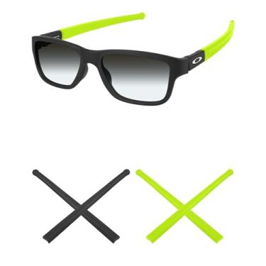 Imagem de Mryok 2 pares de meias de reposição para óculos Oakley Marshal MNP – Verde e Preto