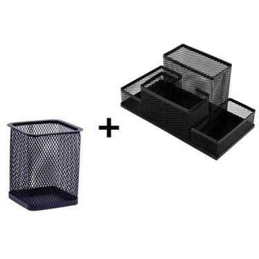Imagem de Kit Escritório Organizador para Escrivaninha Porta Treco Porta Caneta 