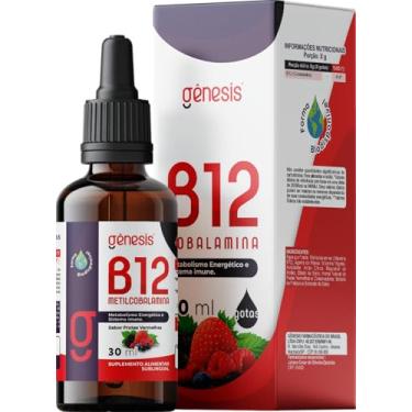 Imagem de Vitamina B12 (cobalamina) 30ml Gotas 30 Cápsulas Gênesis