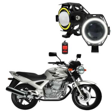 Imagem de Par Farol de Milha para Moto CBX 250 TWISTER 2001 até 2008 e 2016 até 