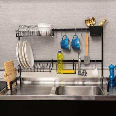 Imagem de Cozinha Suspensa Escorredor de Louça Modular 80,5 cm Regulável Organiz