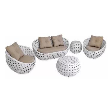 Imagem de Conjunto de Sofá de Jardim Duty com Poltronas Área Externa - Nossa Kas