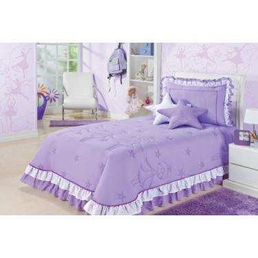 Imagem de Kit bailarina solteiro 4 peas - lilas - Enxovais Aquarela LTDA
