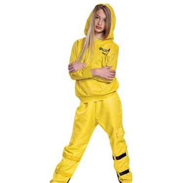 Imagem de Billie Eilish Costume, Official Yellow Oversize Top and Pants for Kids, Musical Artist Inspired Outfit, Deluxe Child Size Large (10-12)