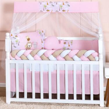 Imagem de Kit Protetor De Berço Americano Nacional Menino Menina Nuvem 11 Peças 