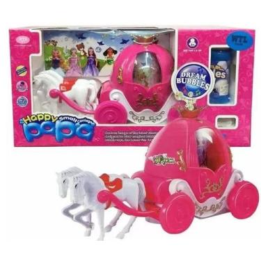 Imagem de Brinquedo Carruagem De Bolhas De Sabão Com Luzes E Música muito divert