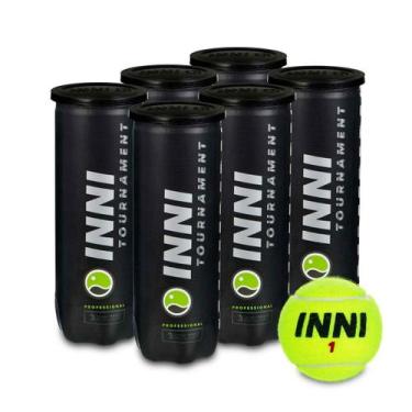 Imagem de Bola de Tenis INNI Tournament PACK com 6 Tubos - Tennisaction