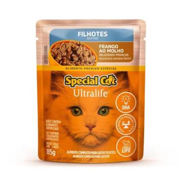 Imagem de Ração Úmida Special Cat Ultralife para Gatos Filhotes Sabor Frango ao 