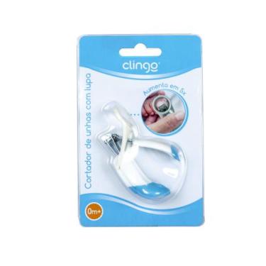 Imagem de Cortador de Unhas Infantil com Lupa  - Clingo,  Azul