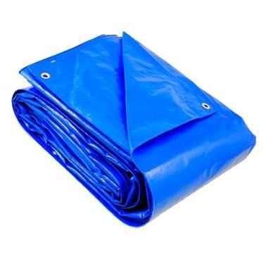 Imagem de Lona Azul 300 Micras Impermeável Multiuso 4x3 metros - BRN  COMMERCE