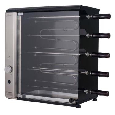 Imagem de Churrasqueira Elétrica de Bancada Vertical Titan Stand 5 Espetos Giratórios 220V