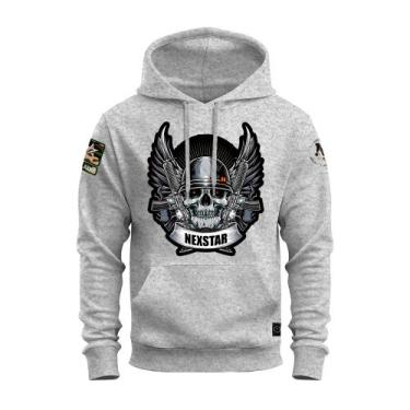 Imagem de Moletom Elite Nexstar Blusa De Frio Agasalho Aconchegante, Cinza, G
