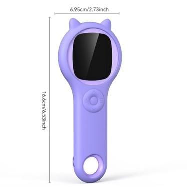 Imagem de Microscópio para Crianças 500x Estudantes Microscópio Digital Portátil Recarregável Microscópio Científico Educacional para Presentes de Aniversário de Natal (PURPLE)