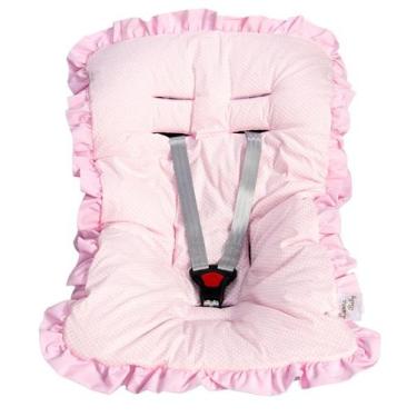 Imagem de Capa para Bebê Conforto - Laura Baby, Poá Rosa