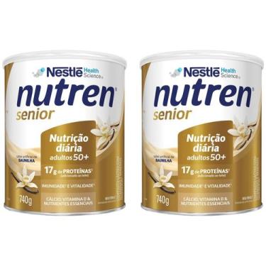Imagem de Bebida Láctea em Pó Nestlé Nutren Senior - Baunilha 740g 2 Unidades, B
