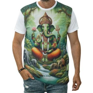 Imagem de Camiseta Ganesha Divindade Hinduísmo Elefante Lenda Índia - Darkwood, 