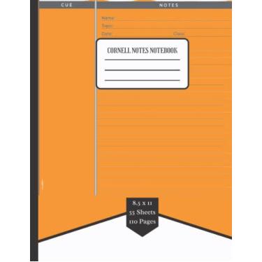 Imagem de Cornell Notes Notebook: Cornell Notes Multi Subject Notebook, Cornell Notes Notebook for High School Students, Aesthetic Cornell Notebook Large Size 8.5x11, 110 Pages