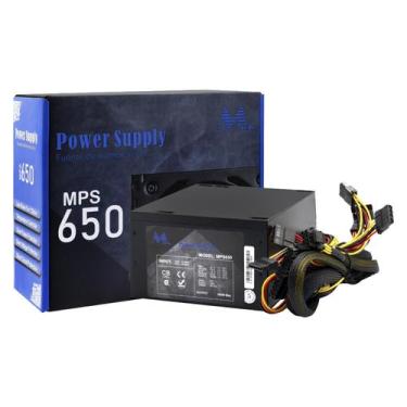 Imagem de Fonte Mtek Mps650 650w Atx / Não Modular - Preto, Preto