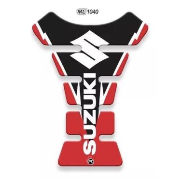 Imagem de Protetor De Tanque Adesivo Tankpad Suzuki Yes Preto Vermelho - Resitan