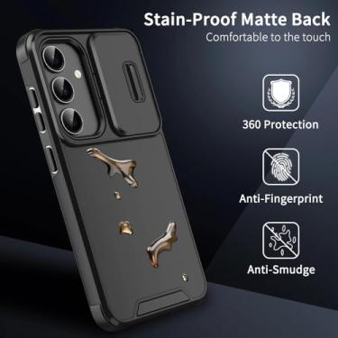 Imagem de Capa de celular com câmera deslizante para Samsung Galaxy S25 S24 S23 S22 Ultra Plus S23 FE S21 FE S25Ultra S24Ultra 5G capa de silicone, 02, para Galaxy S24