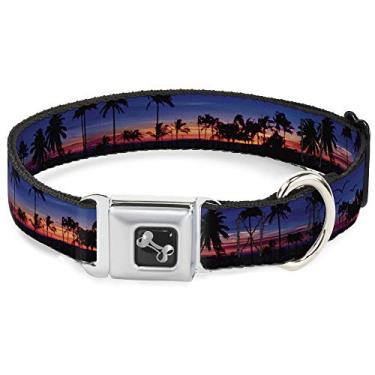 Imagem de Buckle-Down Coleira para cães fivela de cinto de segurança California Sunset, multicolorido, 3,8 cm de largura – serve para pescoço de 45,7 a 81,2 cm – Grande" (DC-W32959-WL)