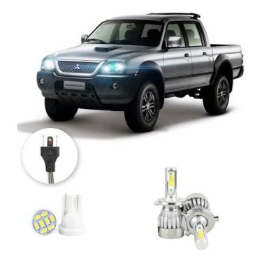 Imagem de Lampadas Led Mitsubishi L200 1986 A 2003 H4 20000lm - V10, Branco