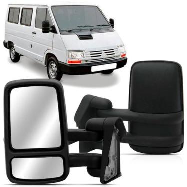 Imagem de Retrovisor Trafic 1994 a 2002 Fixo Duplo - SP ACESSÓRIOS, Esquerdo